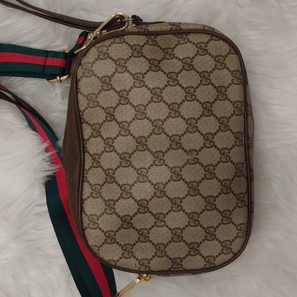 Authentic Vintage Gucci GG Monogram Web Ophidia Clutch Fanny Bum Waist Belt Bag - Picture 5 of 11